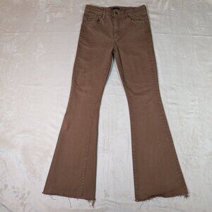 MOTHER - The Weekender Fray - Play Date Brown Size 28